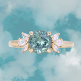 Marquise & Pear Diamond Cluster Low Profile - Setting