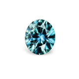 1.30CT PRECISION CUT OVAL BRILLIANT MONTANA SAPPHIRE, TEAL GREEN BLUE, 6.7X5.8MM