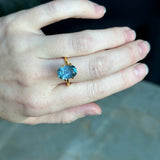 4.25CT ELONGATED CUSHION MONTANA SAPPHIRE, MEDIUM TEAL BLUE, UNTREATED, 11.87X8.18x5.12MM - APPRAISED STONE