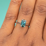 Classic Cathedral Double Prong Solitaire, Stackable - Setting