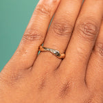 Alluvial Band A in 14K Yellow Gold