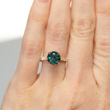 Hidden Halo Solitaire with Pavé Set Diamonds - Setting