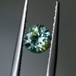 1.15CT ROUND MONTANA SAPPHIRE, MINTY LIGHT GREEN TEAL, 5.8X4MM