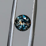 1.22CT ROUND MONTANA SAPPHIRE, MULTICOLOR BROWN PURPLE ORANGE BLUE, 6.20MM