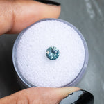 0.76CT ROUND BRILLIANT MONTANA SAPPHIRE, SKY BLUE, 5.33X3.42MM