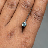 0.76CT ROUND BRILLIANT MONTANA SAPPHIRE, SKY BLUE, 5.33X3.42MM