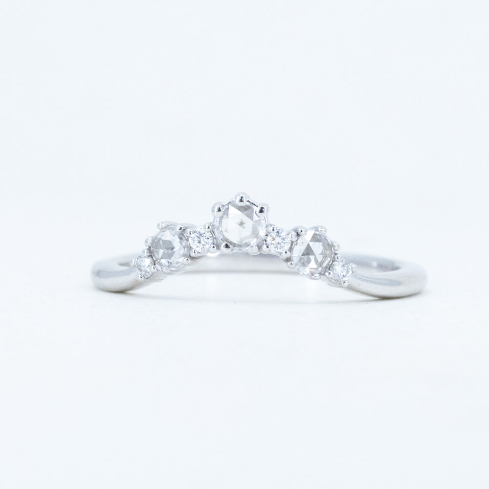 Rosecut Diamond Tiara Band in Recycled 14k Gold