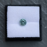 1.73CT ROUND MONTANA SAPPHIRE, SEAFOAM GREEN, 7X4.8MM, UNTREATED