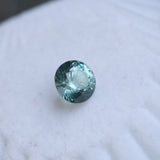 1.73CT ROUND MONTANA SAPPHIRE, SEAFOAM GREEN, 7X4.8MM, UNTREATED