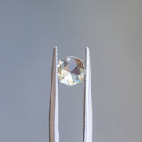 0.81CT ROUND ROSECUT MONTANA SAPPHIRE, ICEY LIGHT BLUE, 6.52X2.28MM