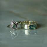 Ravine Gemstone Band - Low Profile Setting