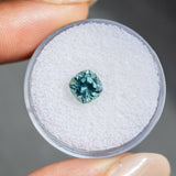 1.69CT SQUARE CUSHION MONTANA SAPPHIRE, TEAL BLUE GREEN, 6.50X4MM, UNTREATED