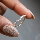 Graduated Pearl Ring