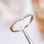 Graduated Pearl Ring