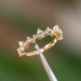 Pear Diamond Band