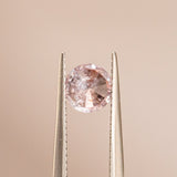 1.09CT Round Montana Sapphire, Cherry Blossom Pink, 6.12x4.04MM, UNHEATED