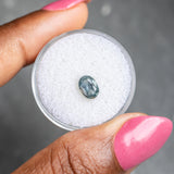 0.93CT MONTANA SAPPHIRE, LIGHT DENIM BLUE, 7x5MM