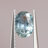 0.93CT MONTANA SAPPHIRE, LIGHT DENIM BLUE, 7x5MM