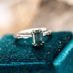 Double Prong Evergreen Solitaire - Setting