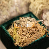 Ravine Band - 6mm Recycled Gold Wedding band by Anueva Jewelry