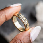 Eco Evergreen Men's Band 6mm - Wedding Band Recycled Gold - Gold Wedding band by Anueva Jewelry