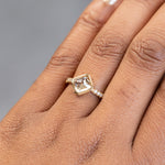 Low Profile Bezel with French Set Diamond Band- Setting