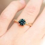 Low Profile Evergreen 4-Prong with Embedded Diamonds - Setting