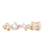 Pear Diamond Band