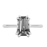 Classic Cathedral Double Prong Solitaire, Stackable - Setting