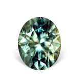 1.49 CT OVAL PRECISION CUT MONTANA SAPPHIRE, BLUE GREEN, 7.2X5.7MM