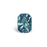 2.60CT RADIANT PRECISION CUT MONTANA SAPPHIRE, COLOR SHIFTING BLUE GREEN, 9X6.7MM