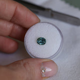 1.42CT PRECISION CUT OVAL MONTANA SAPPHIRE, OCEAN BLUE TEAL