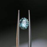 1.42CT PRECISION CUT OVAL MONTANA SAPPHIRE, OCEAN BLUE TEAL