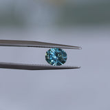 1.42CT PRECISION CUT OVAL MONTANA SAPPHIRE, OCEAN BLUE TEAL