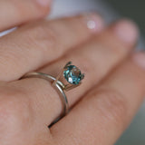 1.42CT PRECISION CUT OVAL MONTANA SAPPHIRE, OCEAN BLUE TEAL