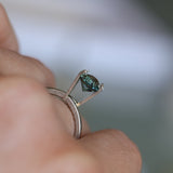 1.42CT PRECISION CUT OVAL MONTANA SAPPHIRE, OCEAN BLUE TEAL