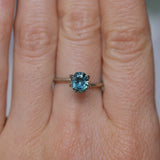 1.42CT PRECISION CUT OVAL MONTANA SAPPHIRE, OCEAN BLUE TEAL