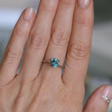1.42CT PRECISION CUT OVAL MONTANA SAPPHIRE, OCEAN BLUE TEAL