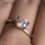 1.07CT ROUND MONTANA SAPPHIRE, CHERRY BLOSSOM PINK, UNTREATED, 6.17X3.88MM