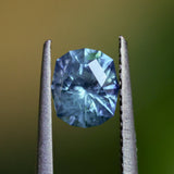 1.38CT PRECISION CUT OVAL MONTANA SAPPHIRE, OCEAN BLUE TEAL, 7.0X6.0X4.4MM