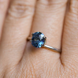 1.38CT PRECISION CUT OVAL MONTANA SAPPHIRE, OCEAN BLUE TEAL, 7.0X6.0X4.4MM