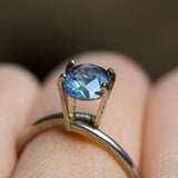 1.38CT PRECISION CUT OVAL MONTANA SAPPHIRE, OCEAN BLUE TEAL, 7.0X6.0X4.4MM