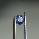 0.88CT ROUND PRECISION CUT MONTANA SAPPHIRE, ROYAL BLUE, 5.65X3.59MM