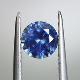 0.88CT ROUND PRECISION CUT MONTANA SAPPHIRE, ROYAL BLUE, 5.65X3.59MM