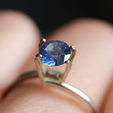 0.88CT ROUND PRECISION CUT MONTANA SAPPHIRE, ROYAL BLUE, 5.65X3.59MM