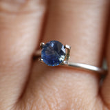 0.88CT ROUND PRECISION CUT MONTANA SAPPHIRE, ROYAL BLUE, 5.65X3.59MM