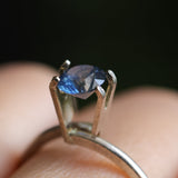 0.88CT ROUND PRECISION CUT MONTANA SAPPHIRE, ROYAL BLUE, 5.65X3.59MM