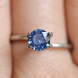 0.88CT ROUND PRECISION CUT MONTANA SAPPHIRE, ROYAL BLUE, 5.65X3.59MM