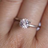1.07CT ROUND MONTANA SAPPHIRE, CHERRY BLOSSOM PINK, UNTREATED, 6.17X3.88MM