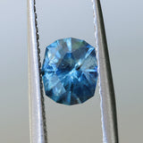1.38CT PRECISION CUT OVAL MONTANA SAPPHIRE, OCEAN BLUE TEAL, 7.0X6.0X4.4MM